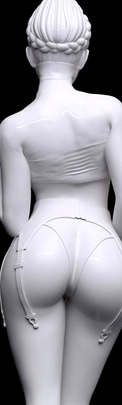 Enjoy in White: Mysterious Johanna, Statue von SPACEart