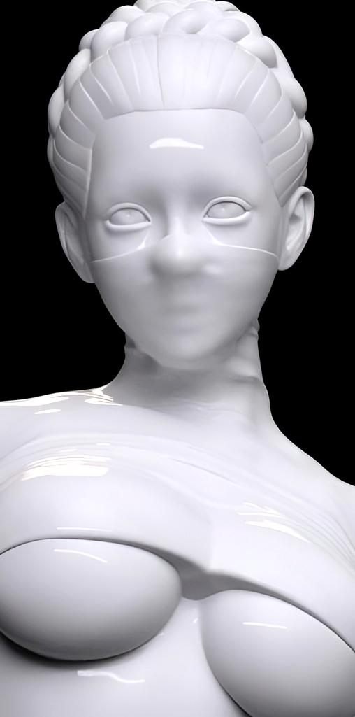 Enjoy in White: Mysterious Johanna, Statue von SPACEart