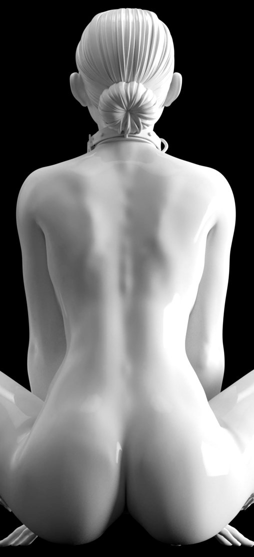 Enjoy in White: Dream in Chains, Statue von SPACEart