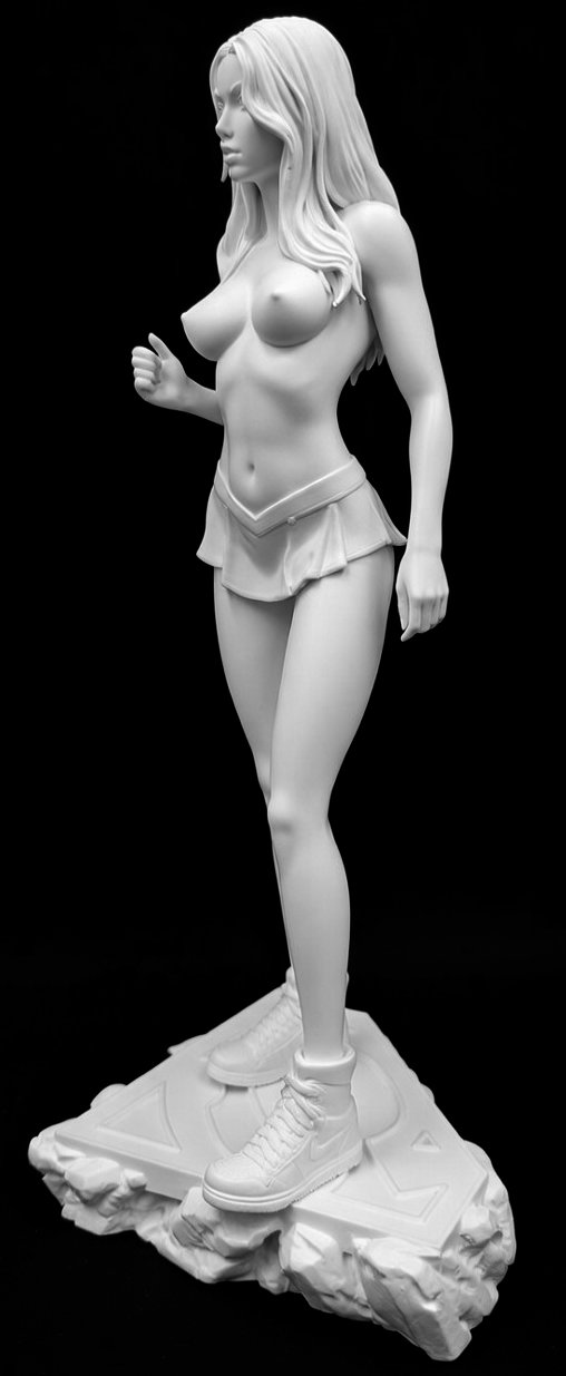 Enjoy in White: Superb Ellena, Statue von SPACEart