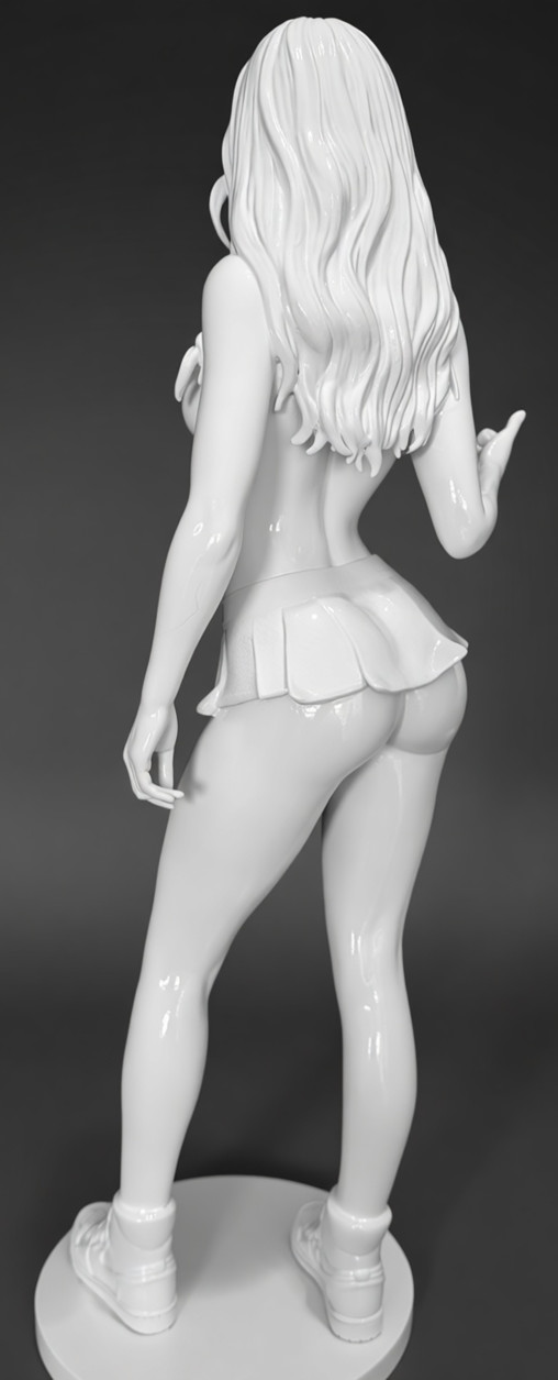 Enjoy in White: Superb Ellena, Statue von SPACEart