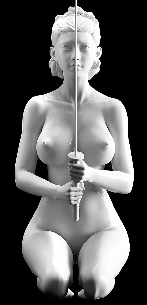 Enjoy in White: Miyuki, Statue von SPACEart
