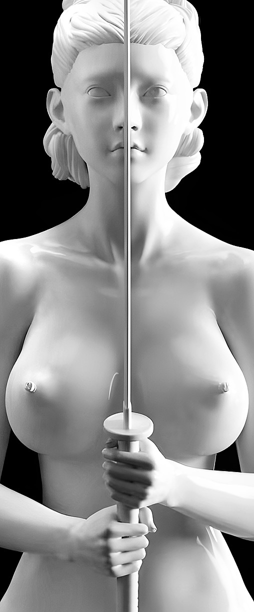 Enjoy in White: Miyuki, Statue von SPACEart