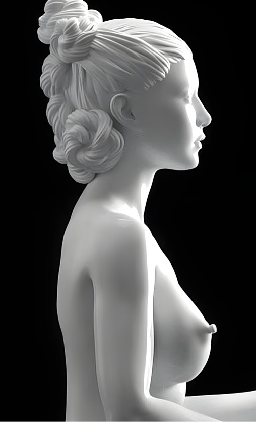 Enjoy in White: Miyuki, Statue von SPACEart