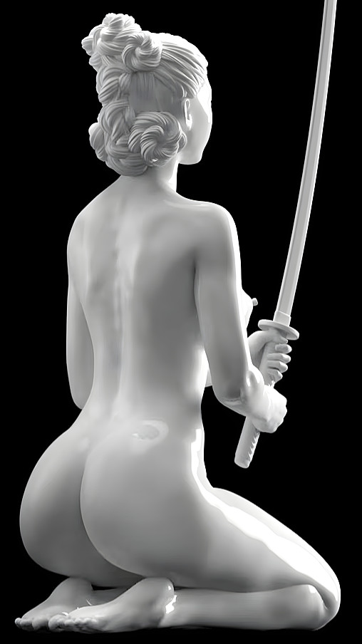 Enjoy in White: Miyuki, Statue von SPACEart