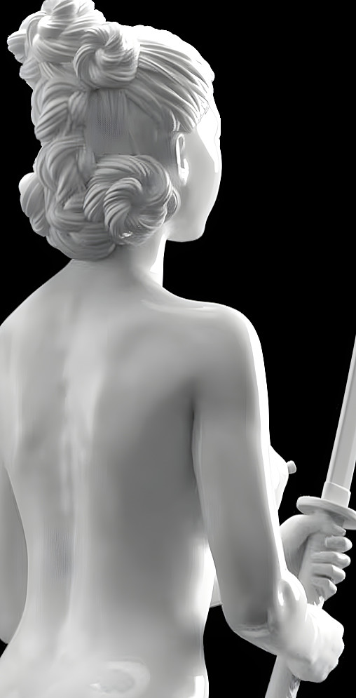 Enjoy in White: Miyuki, Statue von SPACEart