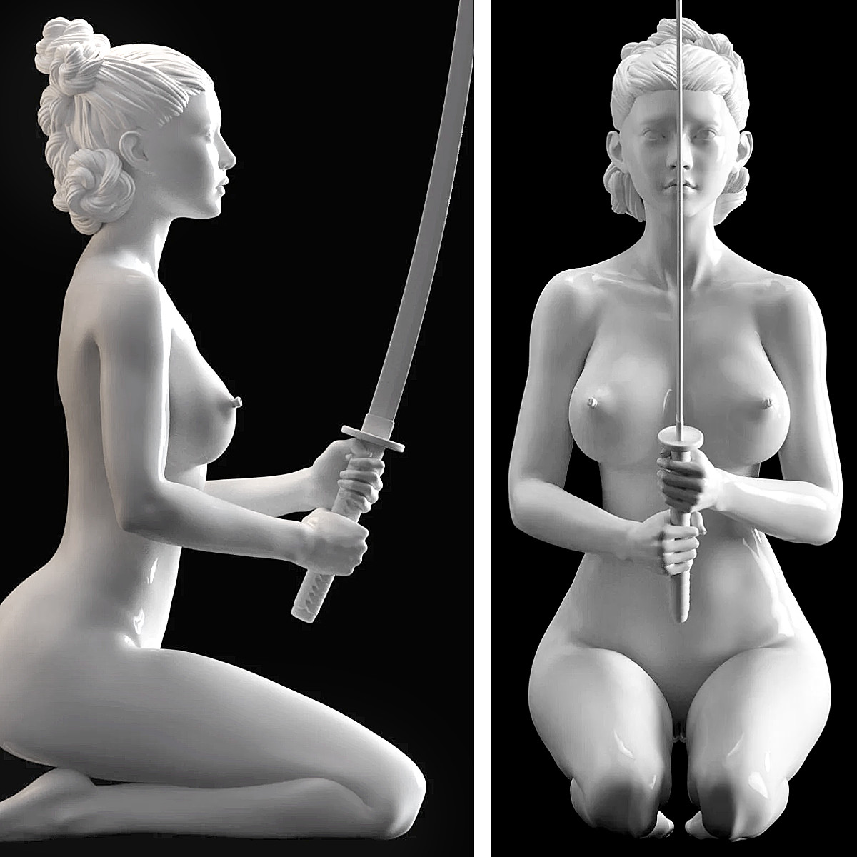 Enjoy in White: Miyuki, Statue von SPACEart