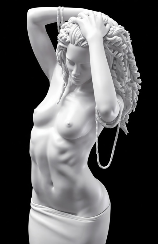 Enjoy in White: Dance of Dreams, Statue von SPACEart
