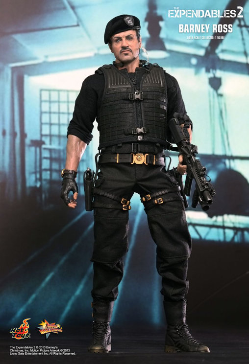 The Expendables 2: Barney Ross, 1/6 Figur von Hot Toys