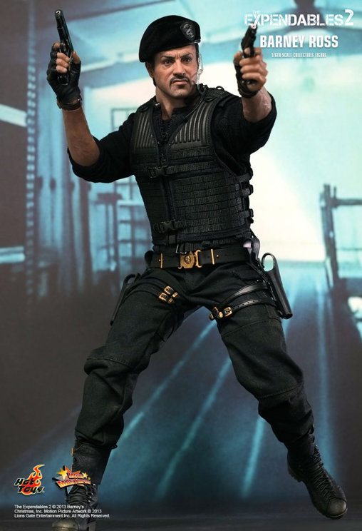 The Expendables 2: Barney Ross, 1/6 Figur von Hot Toys