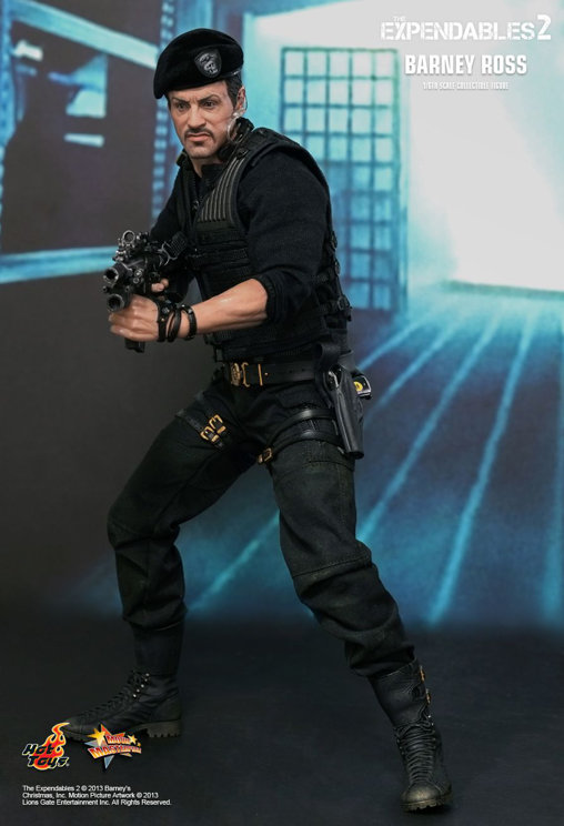 The Expendables 2: Barney Ross, 1/6 Figur von Hot Toys