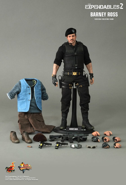 The Expendables 2: Barney Ross, 1/6 Figur von Hot Toys