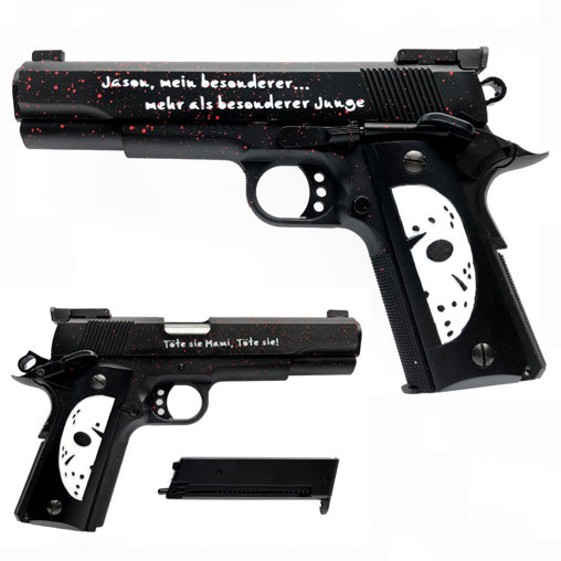 Freitag der 13.: Jason Voorhees Killer Gun, Fertig-Modell ... https://spaceart.de/produkte/fdd022-freitag-der-13-jason-voorhees-killer-gun-spaceart.php