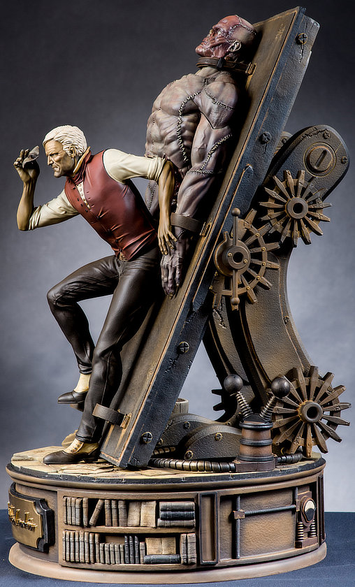 Frankenstein: Dr. Victor Frankenstein, Statue ... https://spaceart.de/produkte/frs002-dr-victor-frankenstein-diorama-statue-caronte-studios-vik-fra-001-spaceart.php