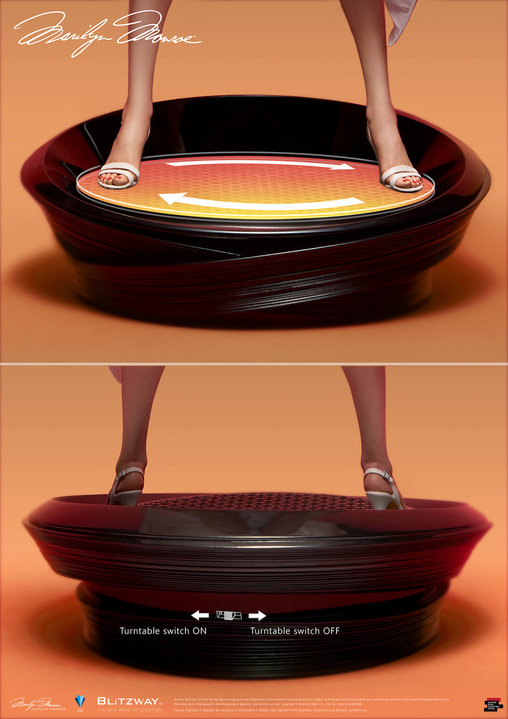 Das verflixte siebte Jahr: Marilyn Monroe, Statue von Blitzway