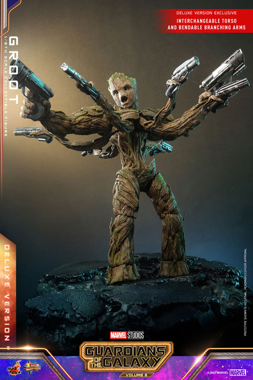 Guardians of the Galaxy 3: Groot - Deluxe, 1/6 Figur von Hot Toys