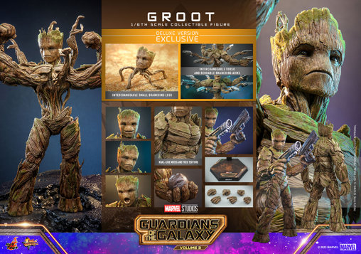 Guardians of the Galaxy 3: Groot - Deluxe, 1/6 Figur von Hot Toys