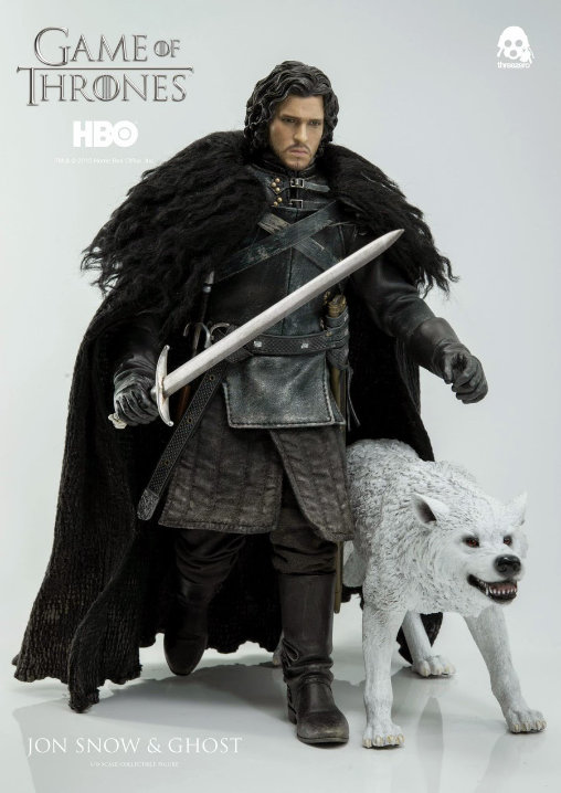 Game of Thrones: Jon Snow und Ghost, 1/6 Figur von ThreeZero