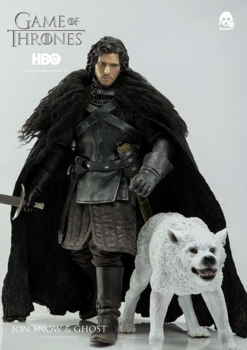 Game of Thrones: Jon Snow und Ghost, 1/6 Figur von ThreeZero