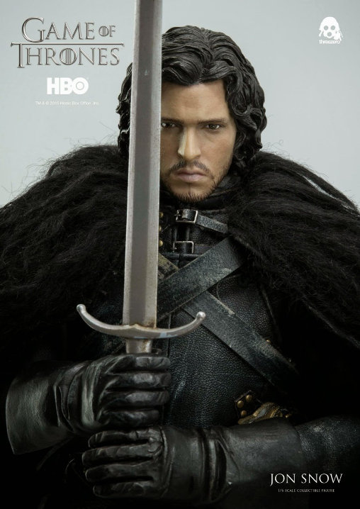 Game of Thrones: Jon Snow und Ghost, 1/6 Figur von ThreeZero