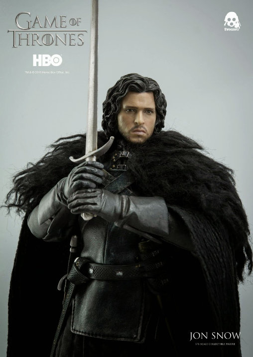 Game of Thrones: Jon Snow und Ghost, 1/6 Figur von ThreeZero