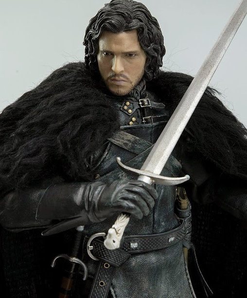Game of Thrones: Jon Snow und Ghost, 1/6 Figur von ThreeZero