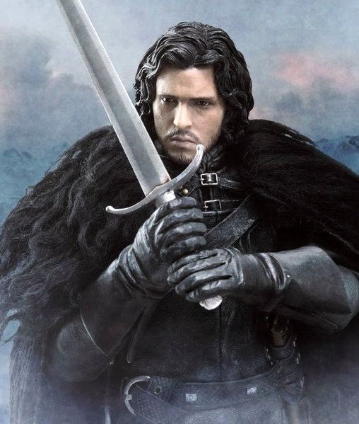 Game of Thrones: Jon Snow und Ghost, 1/6 Figur von ThreeZero