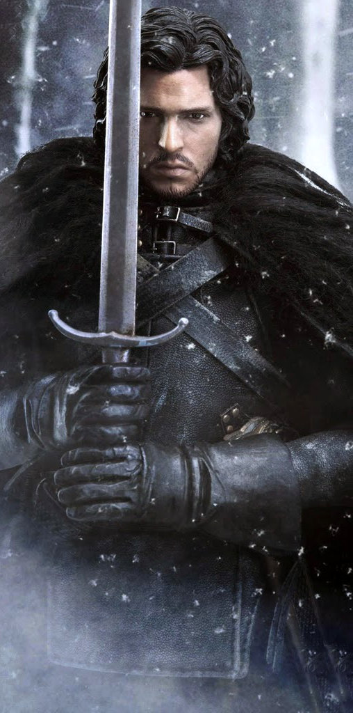 Game of Thrones: Jon Snow und Ghost, 1/6 Figur von ThreeZero