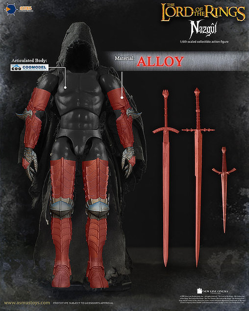 Herr der Ringe: Nazgul, 1/6 Figur von Asmus Toys
