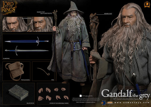 Herr der Ringe: Gandalf the Grey, 1/6 Figur von Asmus Toys