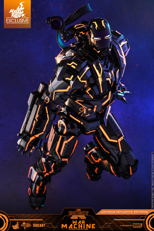 Iron Man 2: Neon Tech War Machine - DieCast, 1/6 Figur von Hot Toys
