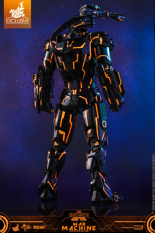 Iron Man 2: Neon Tech War Machine - DieCast, 1/6 Figur von Hot Toys