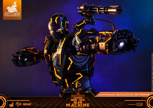 Iron Man 2: Neon Tech War Machine - DieCast, 1/6 Figur von Hot Toys