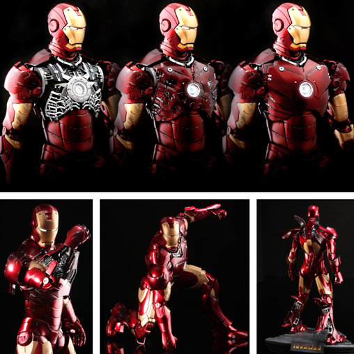 Iron Man 1: Iron Man Mark III - Battle Damaged, 1/6 Figur