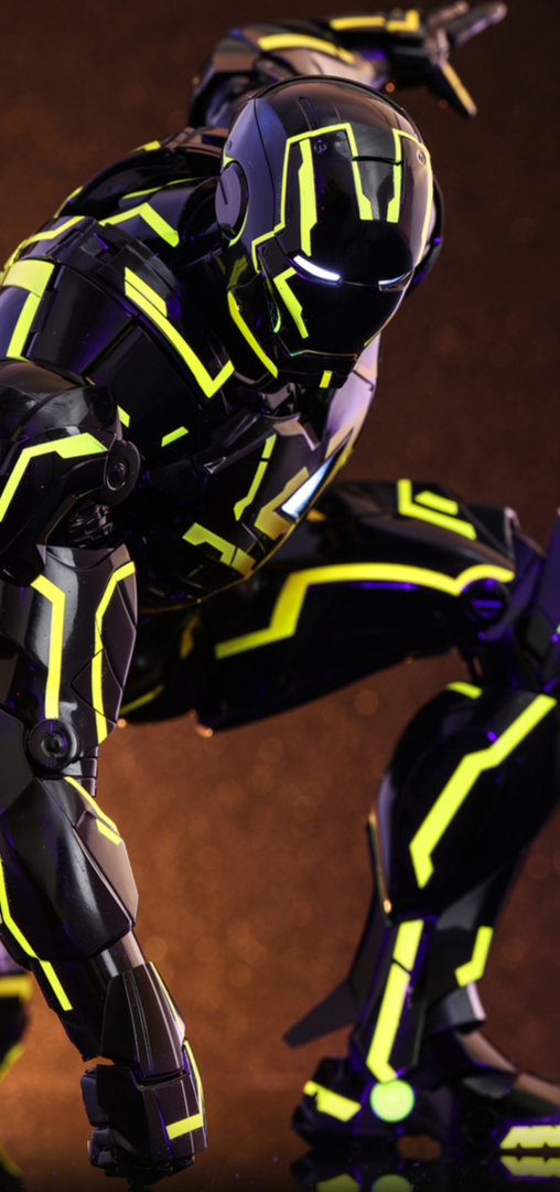 Iron Man 2: Neon Tech Iron Man 2.0 - DieCast, 1/6 Figur von Hot Toys