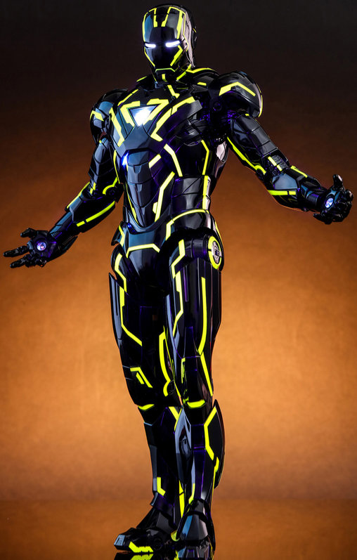Iron Man 2: Neon Tech Iron Man 2.0 - DieCast, 1/6 Figur von Hot Toys