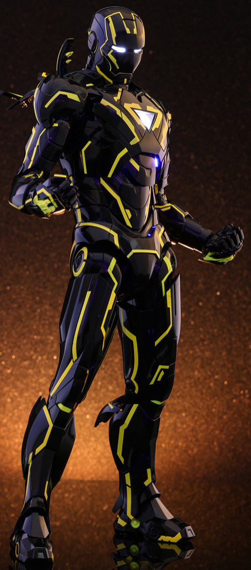 Iron Man 2: Neon Tech Iron Man 2.0 - DieCast, 1/6 Figur von Hot Toys
