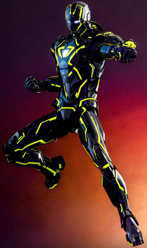 Iron Man 2: Neon Tech Iron Man 2.0 - DieCast, 1/6 Figur von Hot Toys