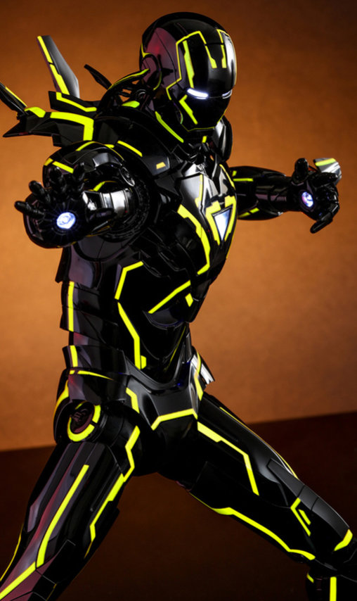 Iron Man 2: Neon Tech Iron Man 2.0 - DieCast, 1/6 Figur von Hot Toys