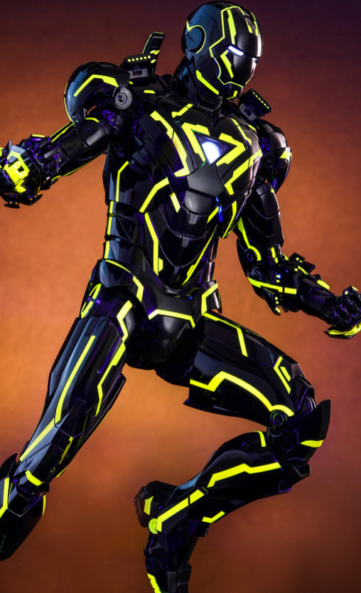 Iron Man 2: Neon Tech Iron Man 2.0 - DieCast, 1/6 Figur von Hot Toys