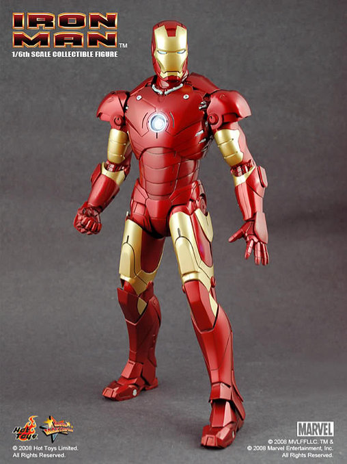 Iron Man 1: Iron Man Mark III, 1/6 Figur von Hot Toys