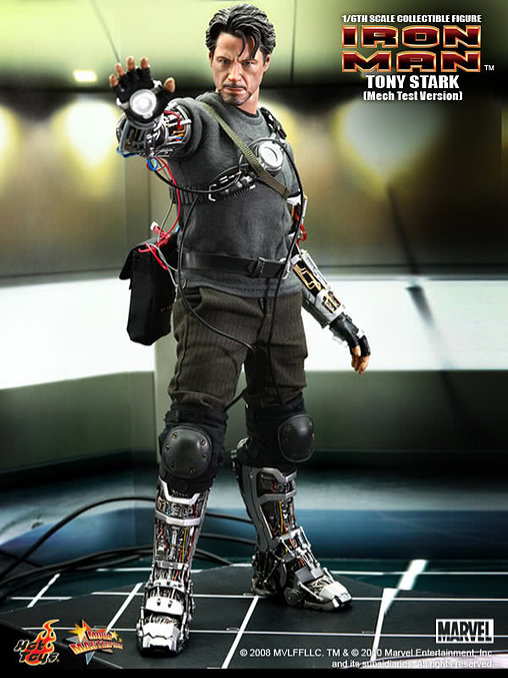 Iron Man 1: Tony Stark - Mech Test Version, 1/6 Figur von Hot Toys