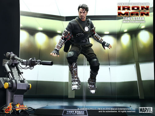 Iron Man 1: Tony Stark - Mech Test Version, 1/6 Figur von Hot Toys