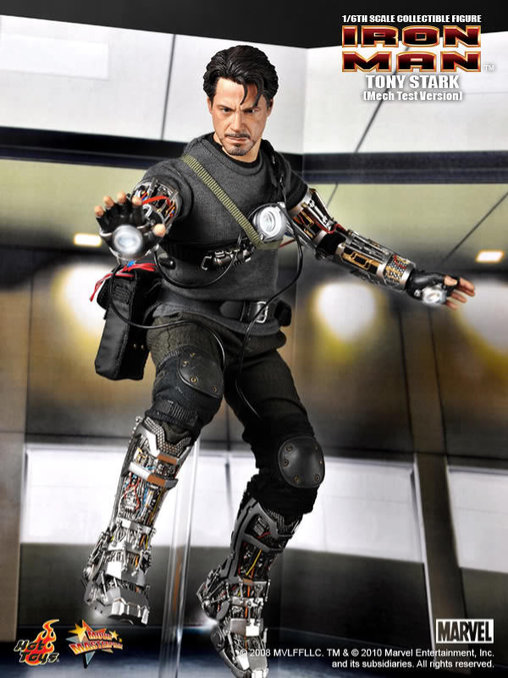 Iron Man 1: Tony Stark - Mech Test Version, 1/6 Figur von Hot Toys