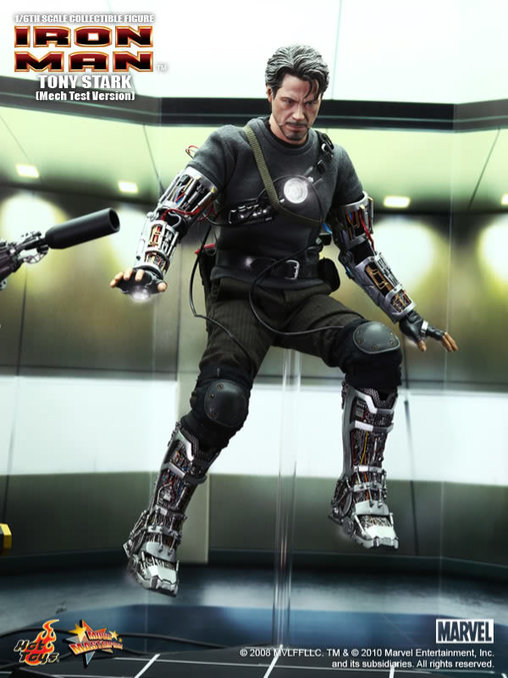Iron Man 1: Tony Stark - Mech Test Version, 1/6 Figur von Hot Toys