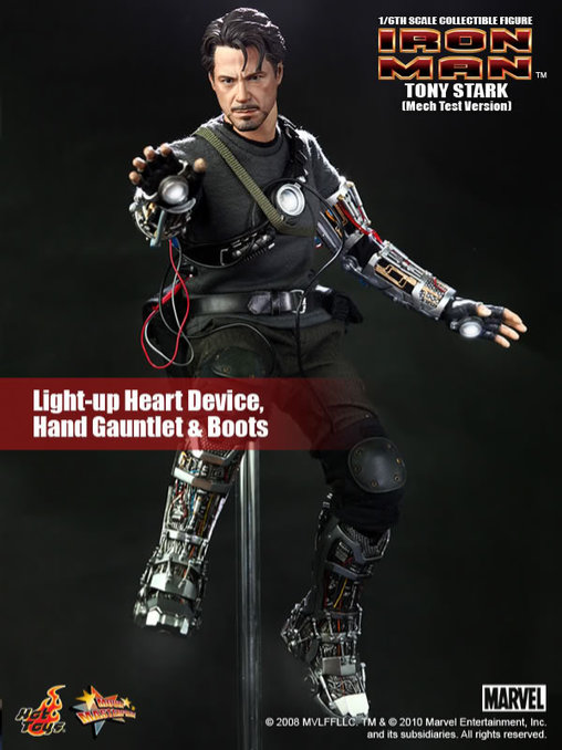 Iron Man 1: Tony Stark - Mech Test Version, 1/6 Figur von Hot Toys