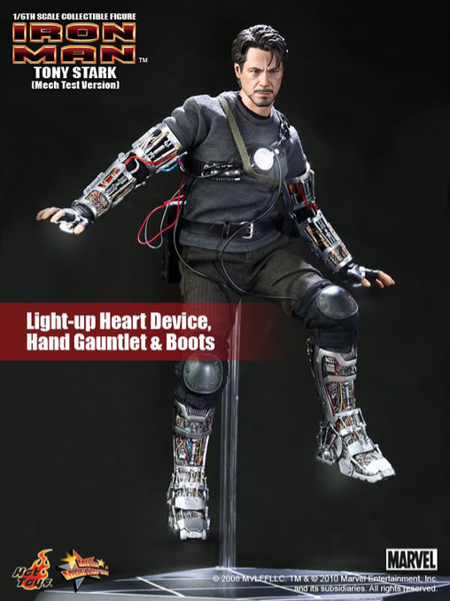 Iron Man 1: Tony Stark - Mech Test Version, 1/6 Figur von Hot Toys