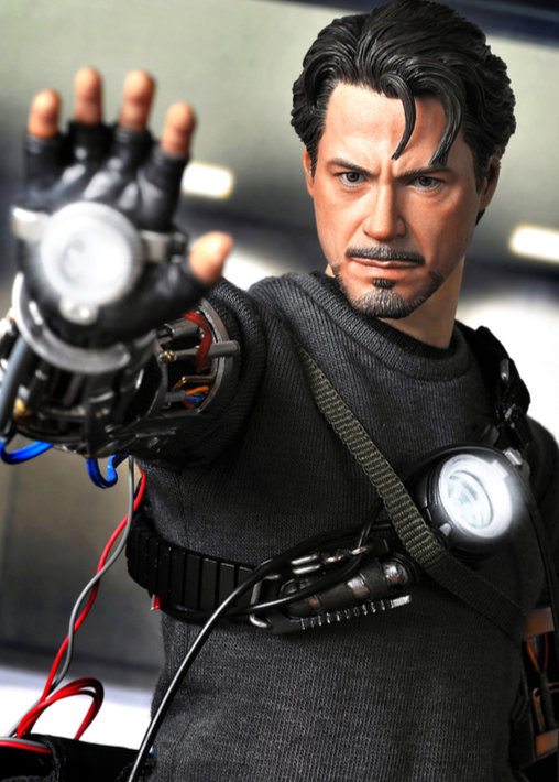Iron Man 1: Tony Stark - Mech Test Version, 1/6 Figur von Hot Toys