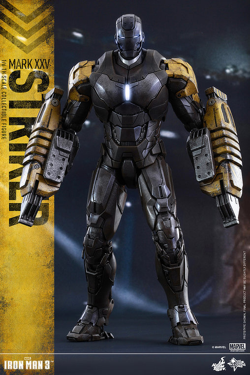 Iron Man 3: Iron Man Mark XXV Striker, 1/6 Figur von Hot Toys