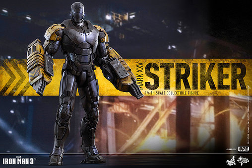 Iron Man 3: Iron Man Mark XXV Striker, 1/6 Figur von Hot Toys